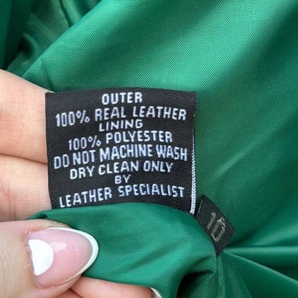 Carrie Hoxton ‘Brando’ green suede moto jacket, size 10UK (6US) - Picture 11 of 12